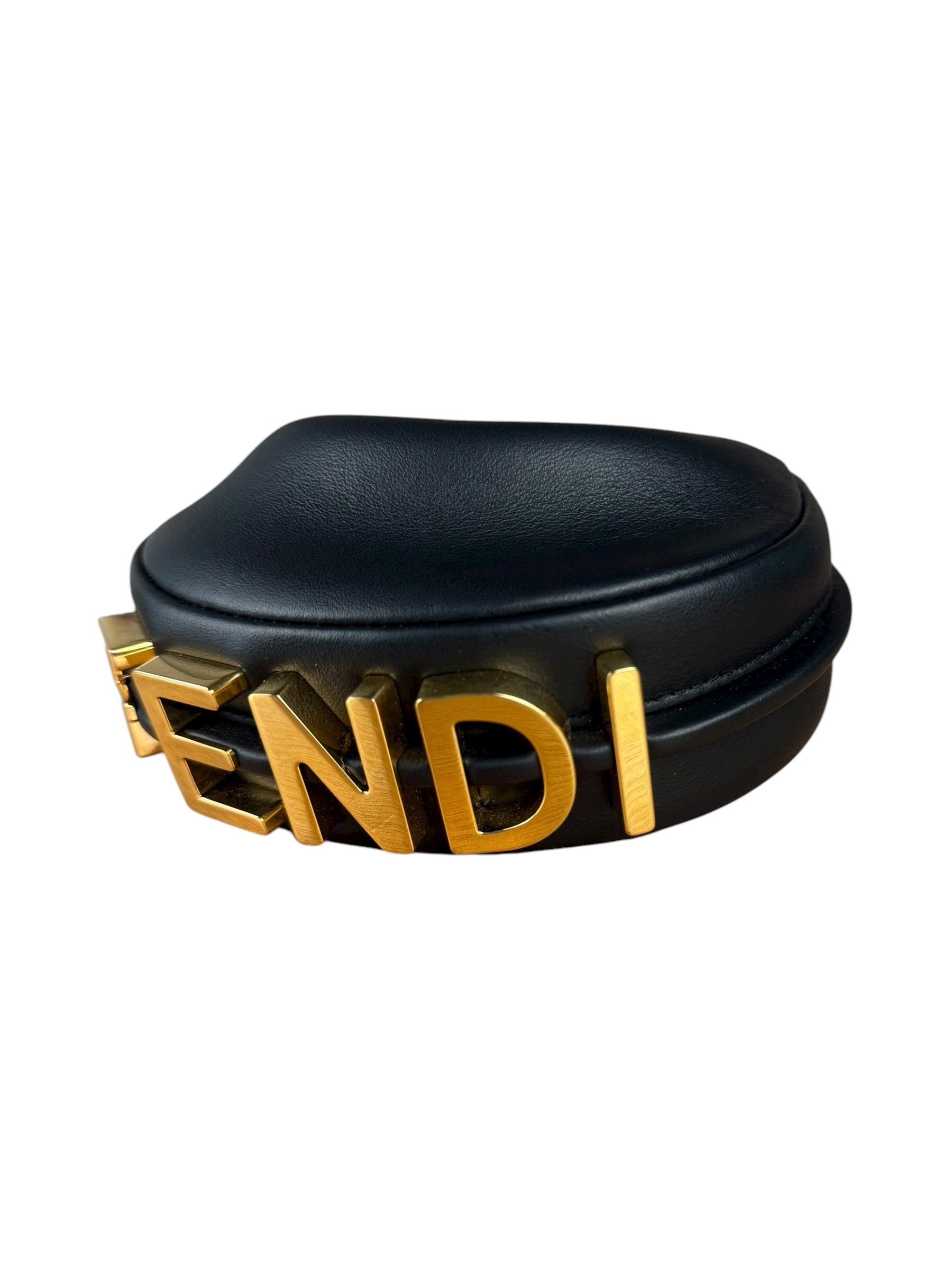 Fendi Fendigraphy Nano Black Leather Bag
