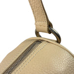 Burberry Cream Calfskin Barrel Shoulder Bag