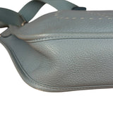 Hermes Evelyne Clemence Light Blue Leather Shoulder Bag