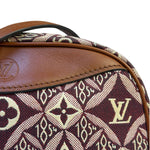 Louis Vuitton Burgundy/Brown Leather Trim Mini Deauville Crossbody Bag