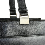 Gucci Vintage Black Leather Shoulder Tote