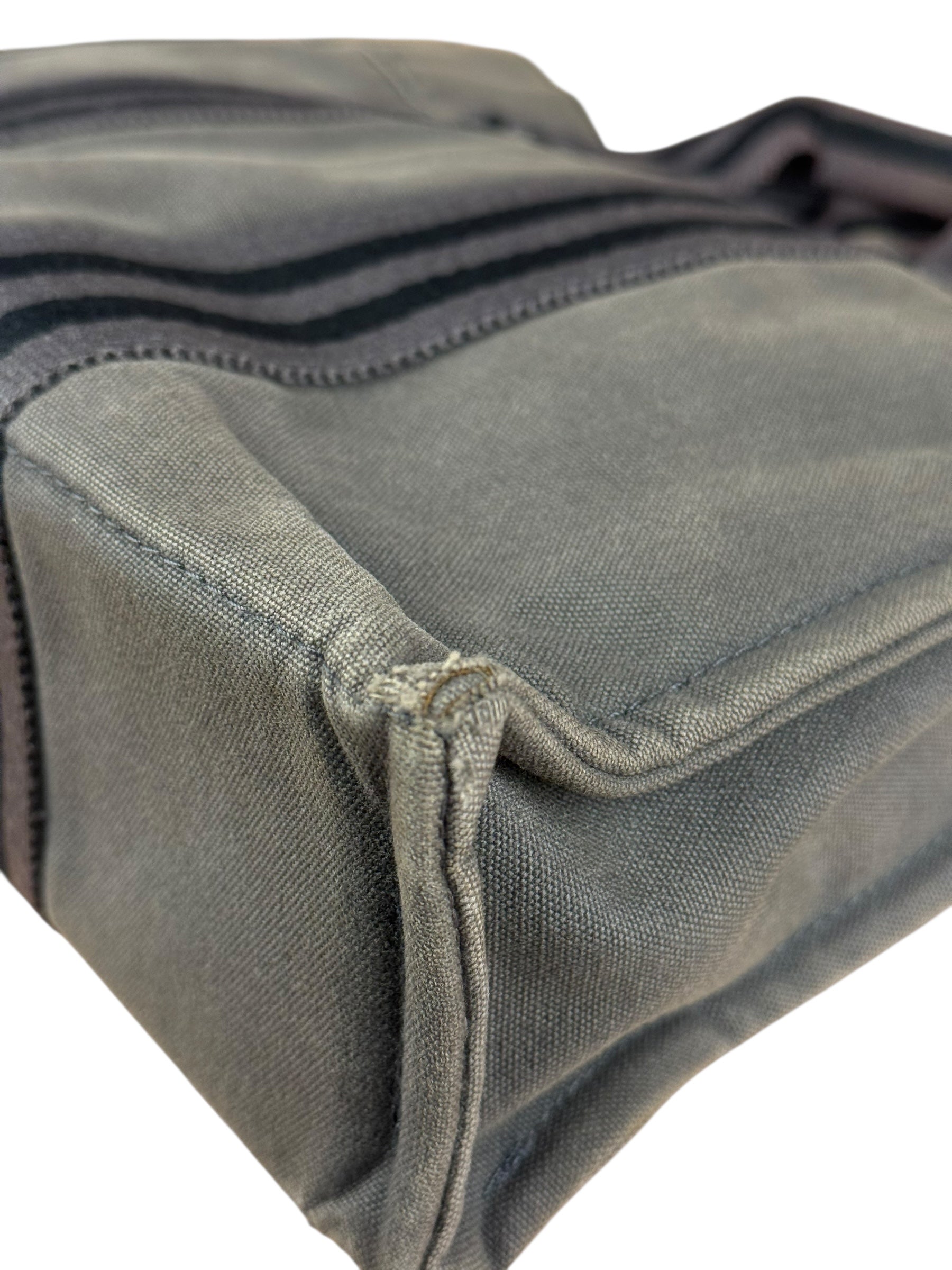 Hermes Grey Canvas Fourre Tout PM