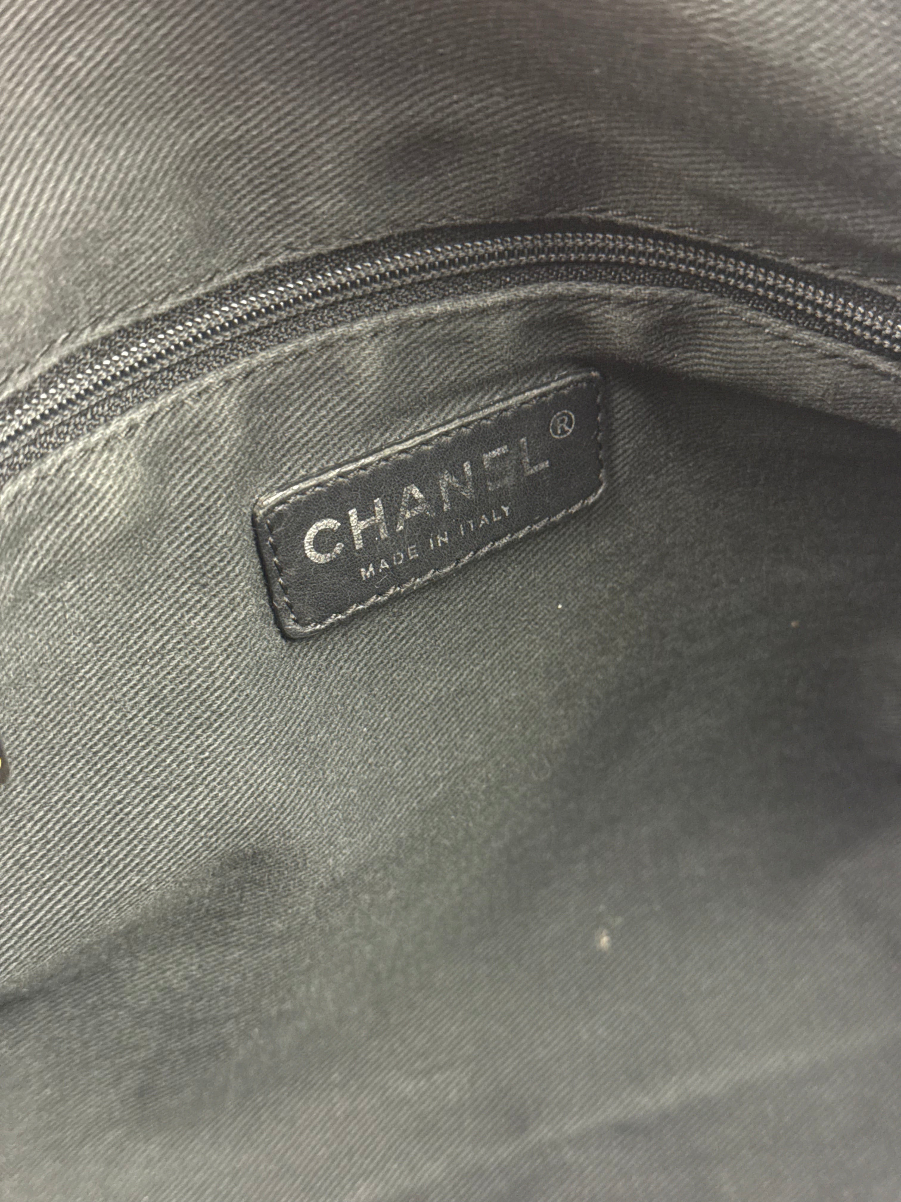 Chanel Black Quilted Leather Wild Stitch Handbag 2005