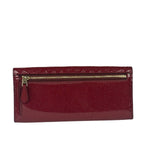 Coach Cherry Shimmery Red Long Flap Wallet