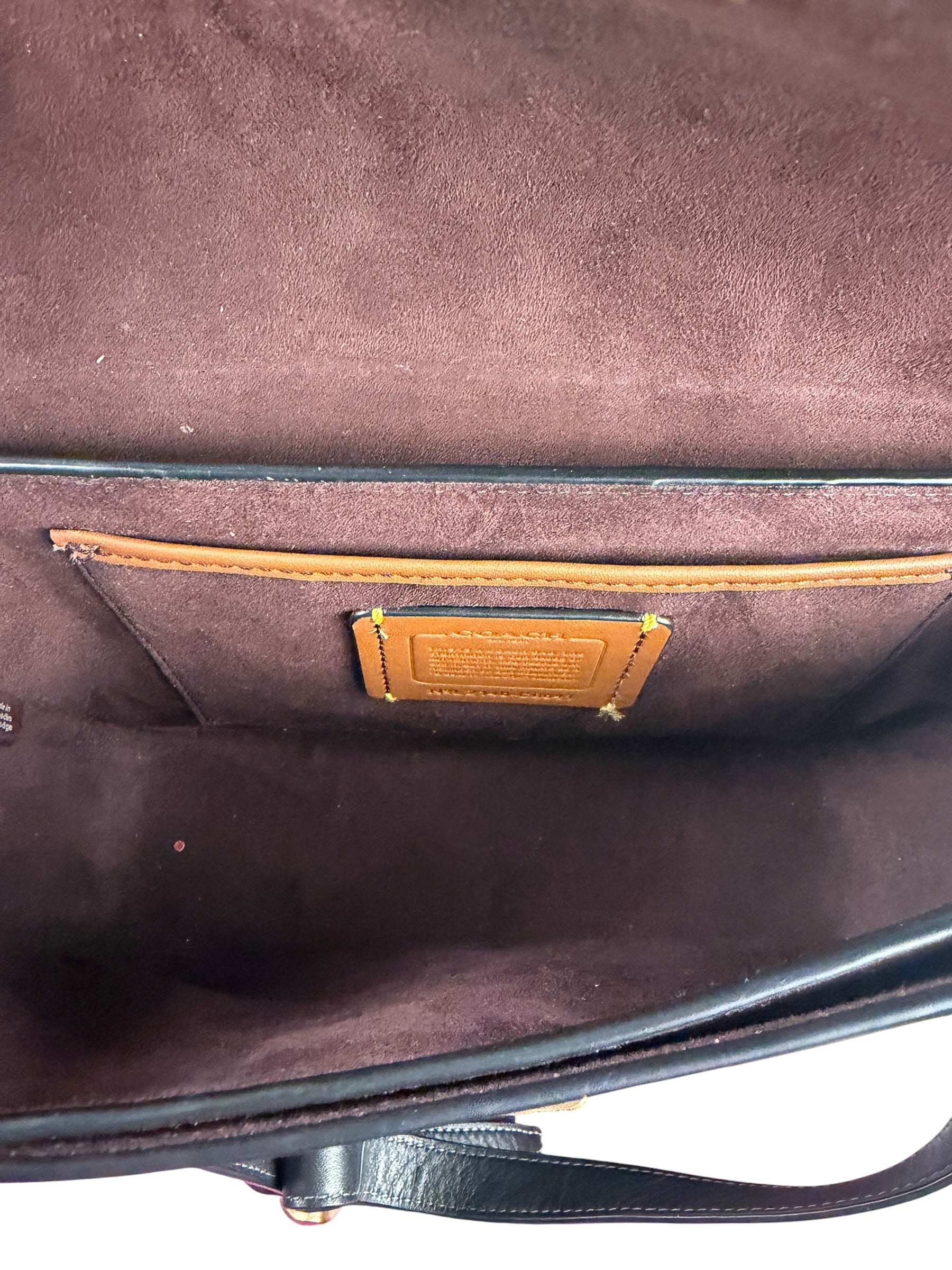Coach Black Leather Studio Shoulder Bag