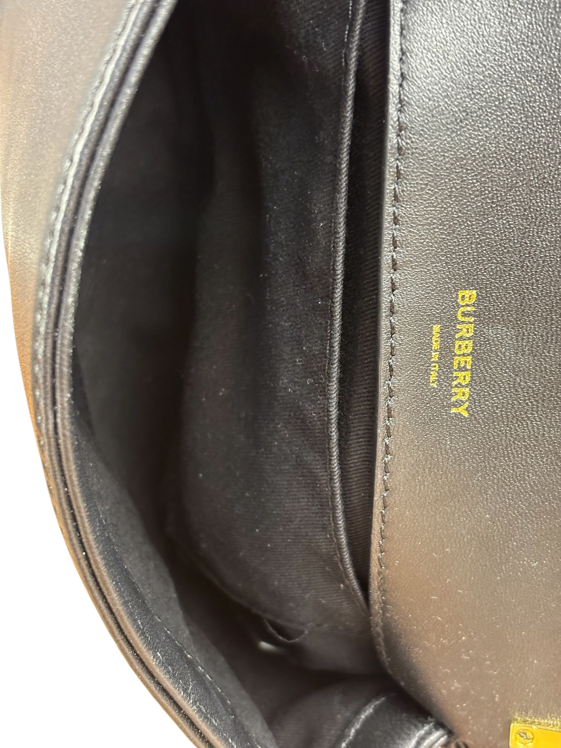 Burberry Black Quilted Leather Lola Shoulder Bag