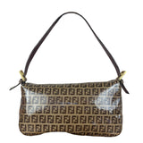 Fendi Vintage FF Canvas PVC Baguette