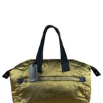 Celine Vintage Green Nylon Puffer Handbag