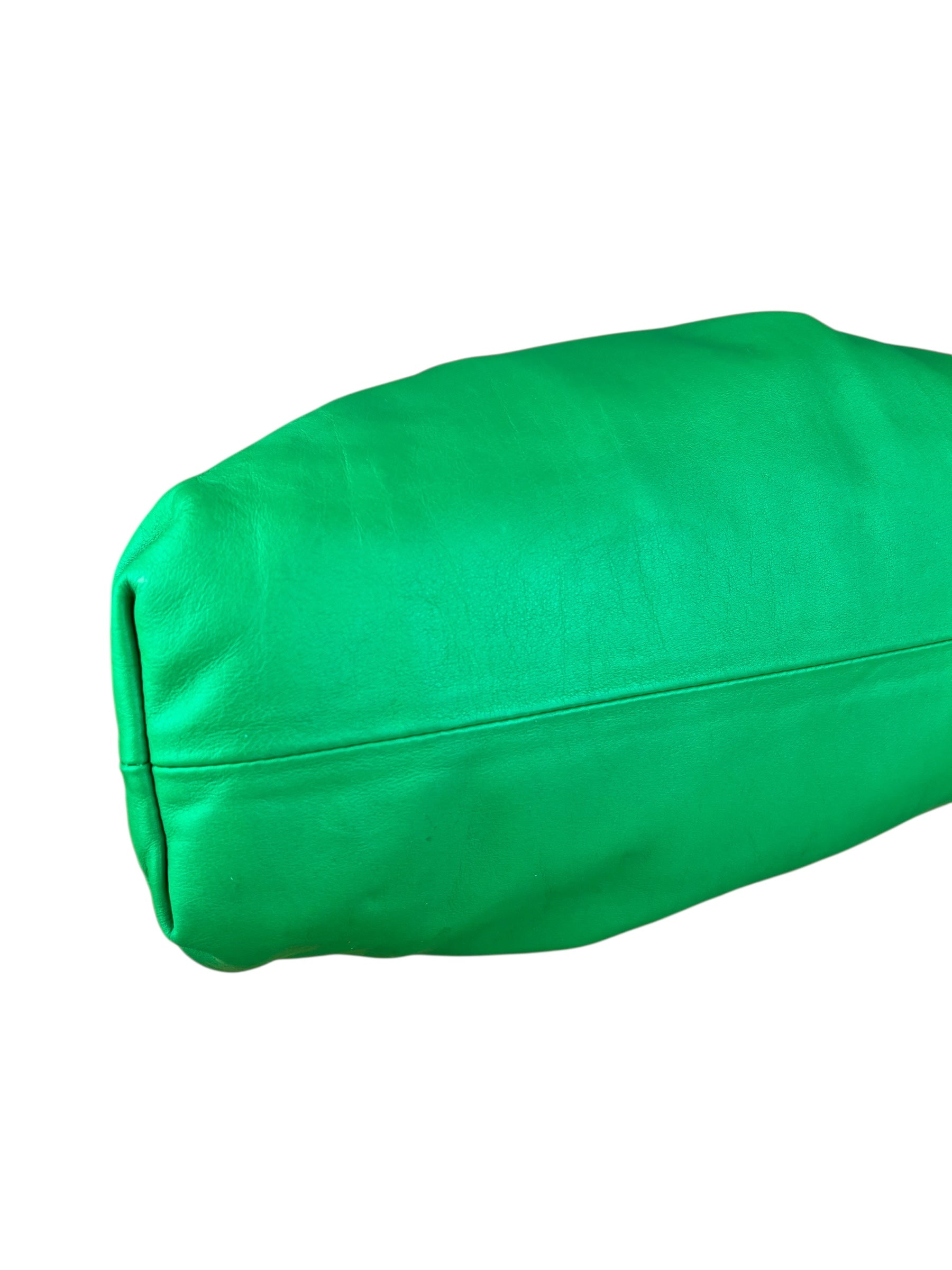 Bottega Veneta Green Large Pouch Clutch