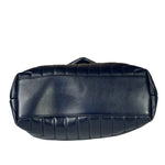 Yves Saint Laurent Navy Blue LouLou Medium Shoulder Bag