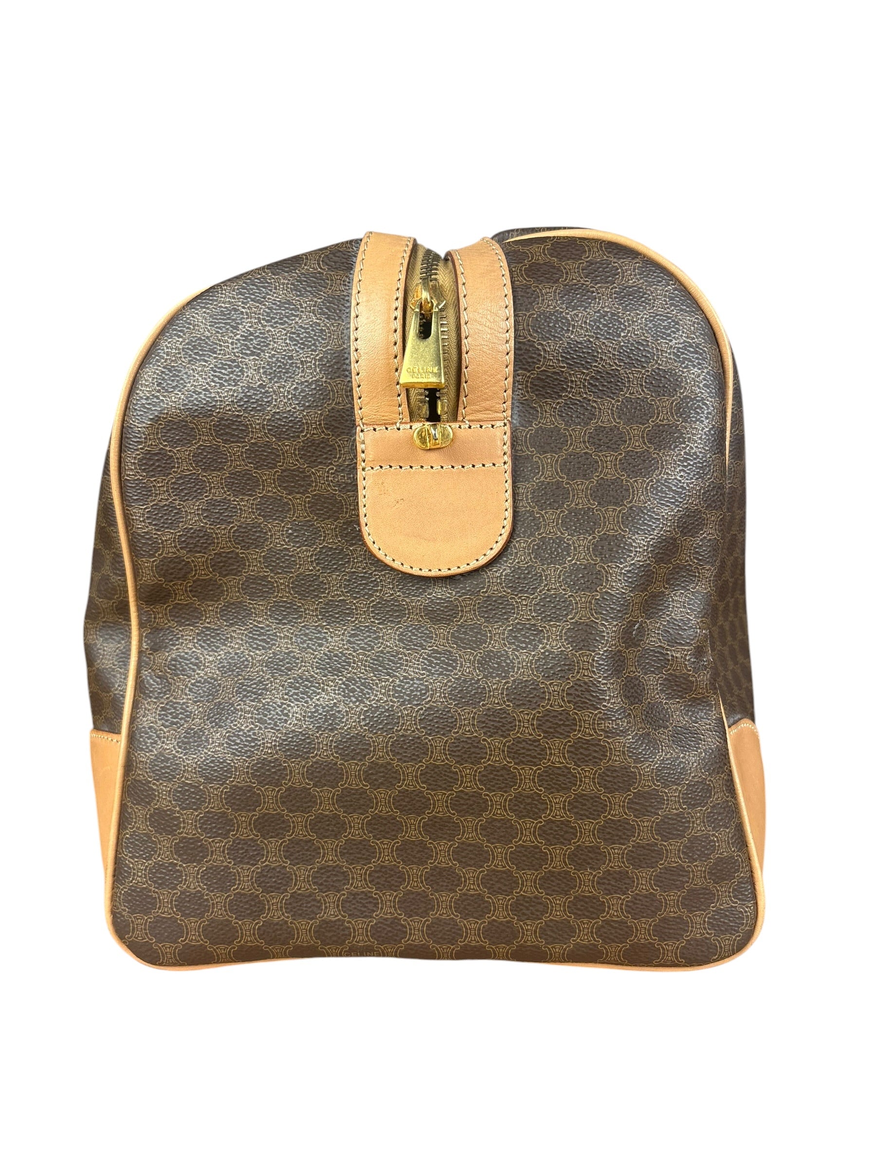 Celine Vintage Macadam Boston Bag