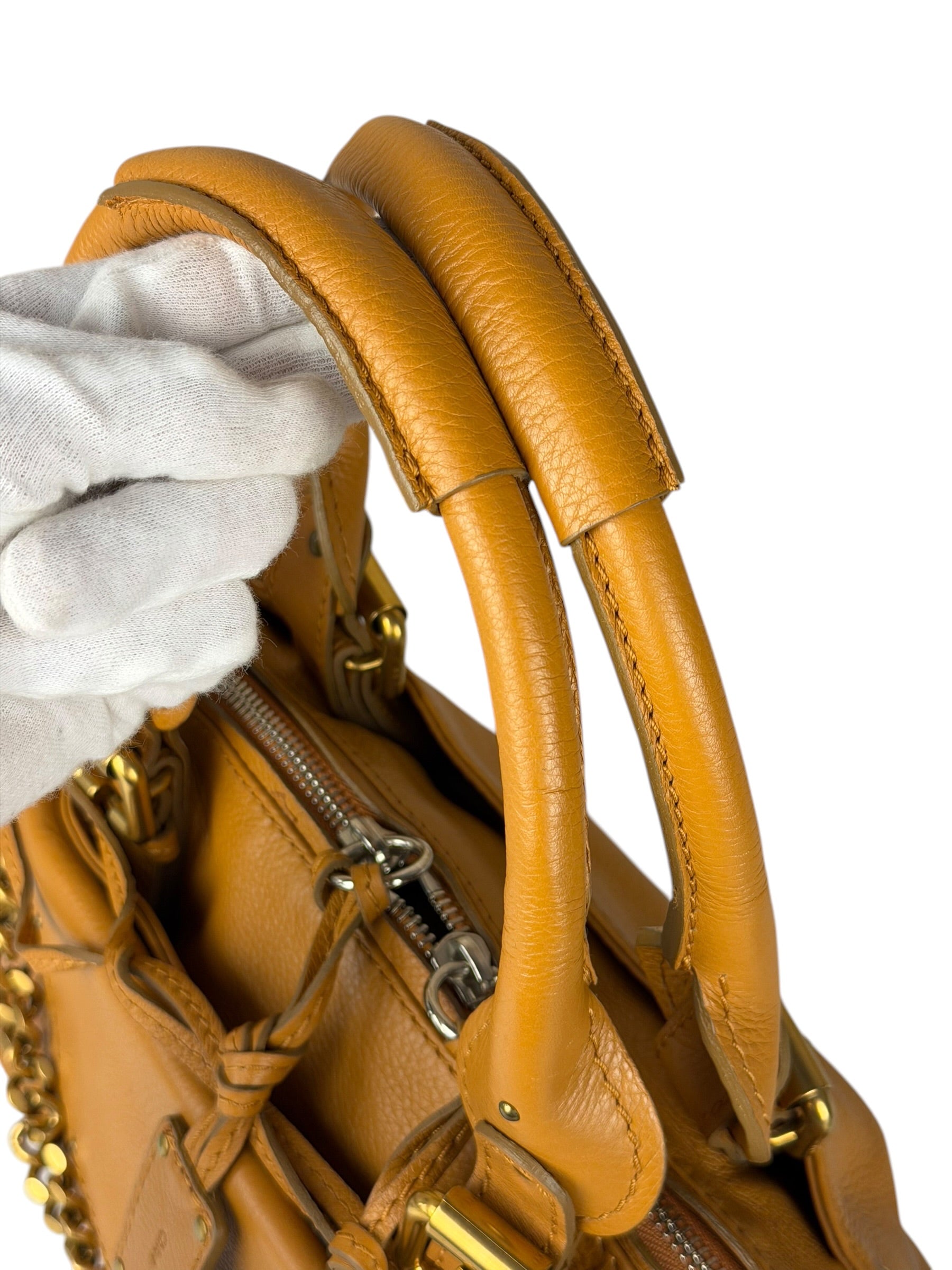 Chloe Tan Brown Leather Paddington Shoulder Bag