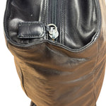 Prada Vintage Black Leather Tote Bag