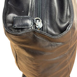 Prada Vintage Black Leather Tote Bag