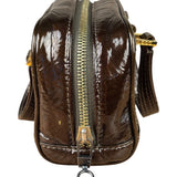Loewe Metallic Bronze Leather Micro Amazona Mini Handbag