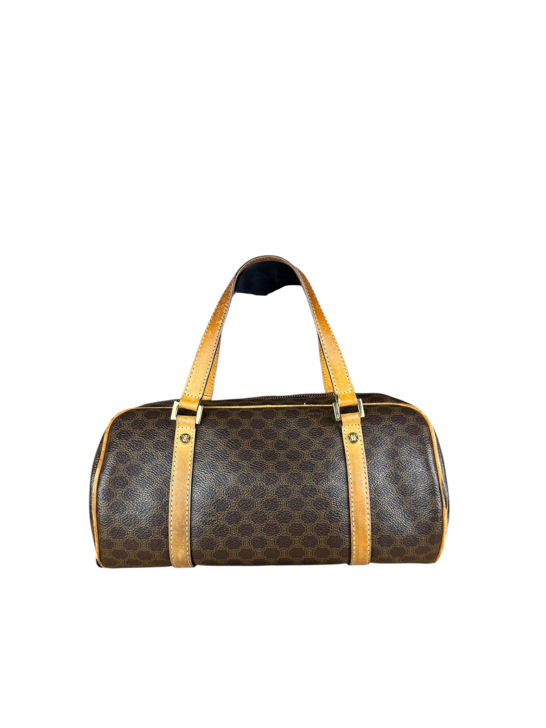 Celine Vintage Macadam Bowler Bag (Exposed Piping)