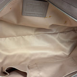 Coach Putty Grey Leather Taylor Eyelet Caryall Shoulder Bag