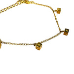 Dior Goldtone Letter Block Bracelet