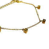 Dior Goldtone Letter Block Bracelet