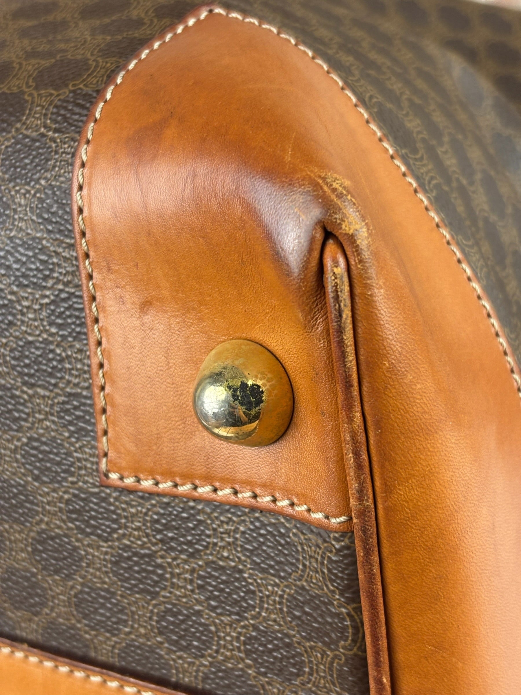 Celine Vintage Macadam Duffle Bag