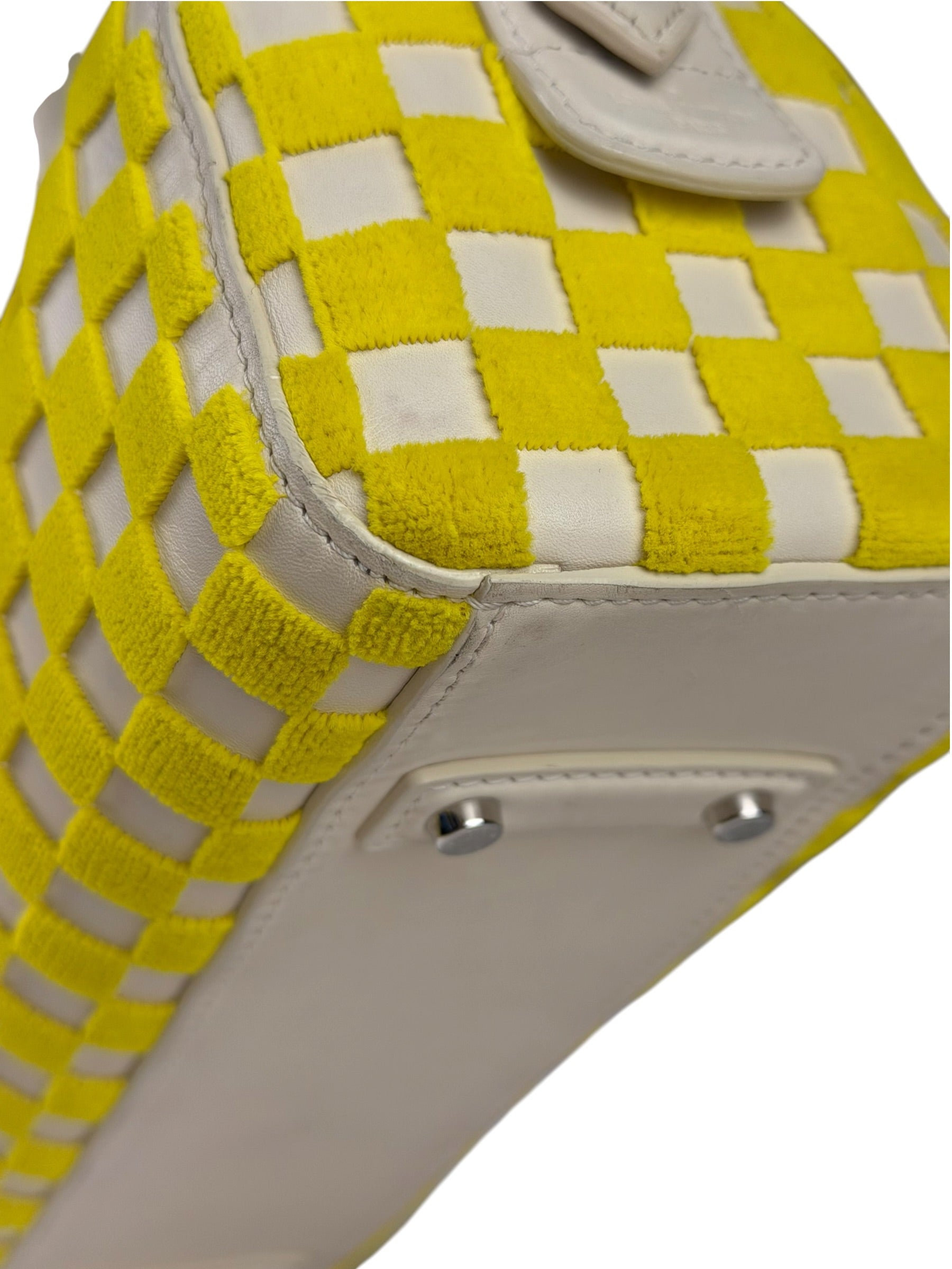 Louis Vuitton Cream/Yellow Damier Cubic Printemps Etè Speedy 2013