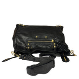 Balenciaga Black Leather Giant 12 City Bag