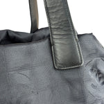 Chanel Vintage Black Travel Line Tote Bag