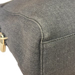 Prada Vintage Dark Grey Canvas Tote Bag