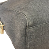 Prada Vintage Dark Grey Canvas Tote Bag