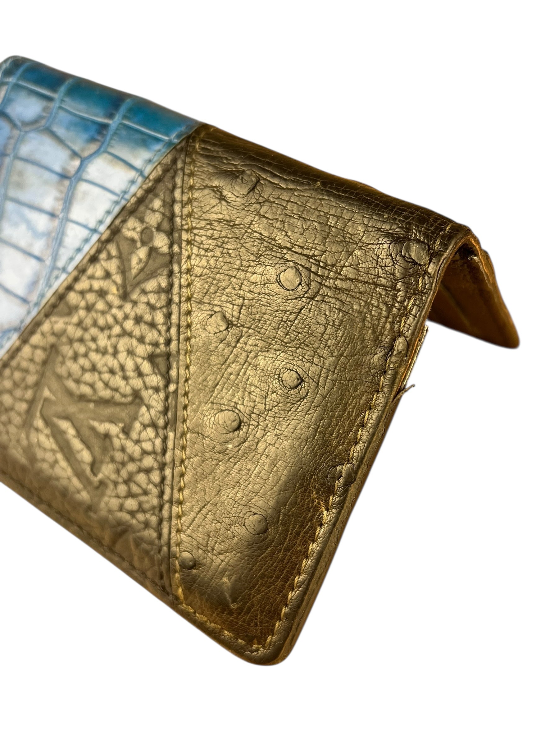 Louis Vuitton Ostrich Croc Pocket Organizer Wallet