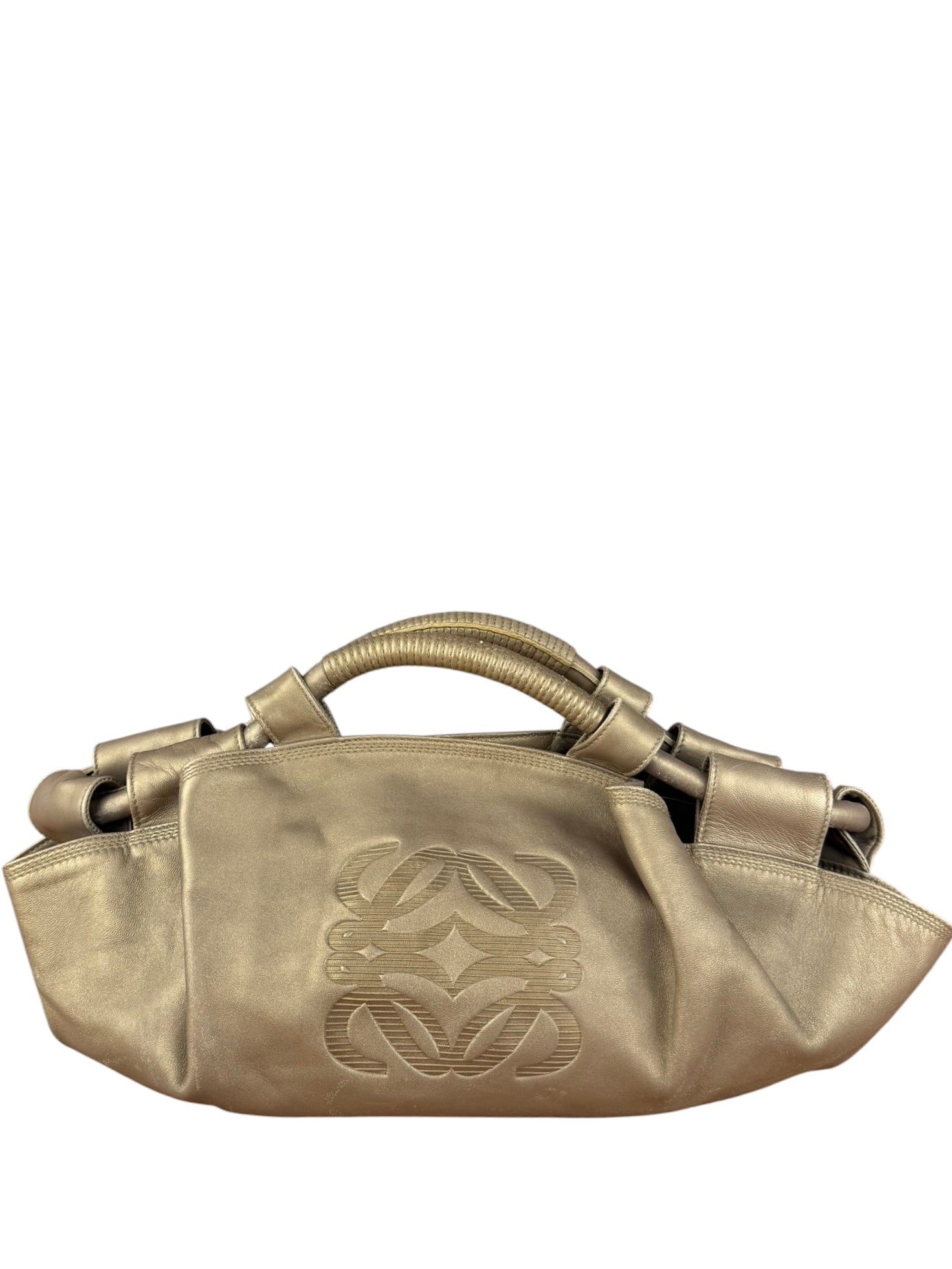 Loewe Vintage Gold Nappa Aire Hobo/Tote Bag