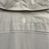 Maison Margiela MM6 ‘2 Fabrics’ Grey Long Sleeve Shirt Dress