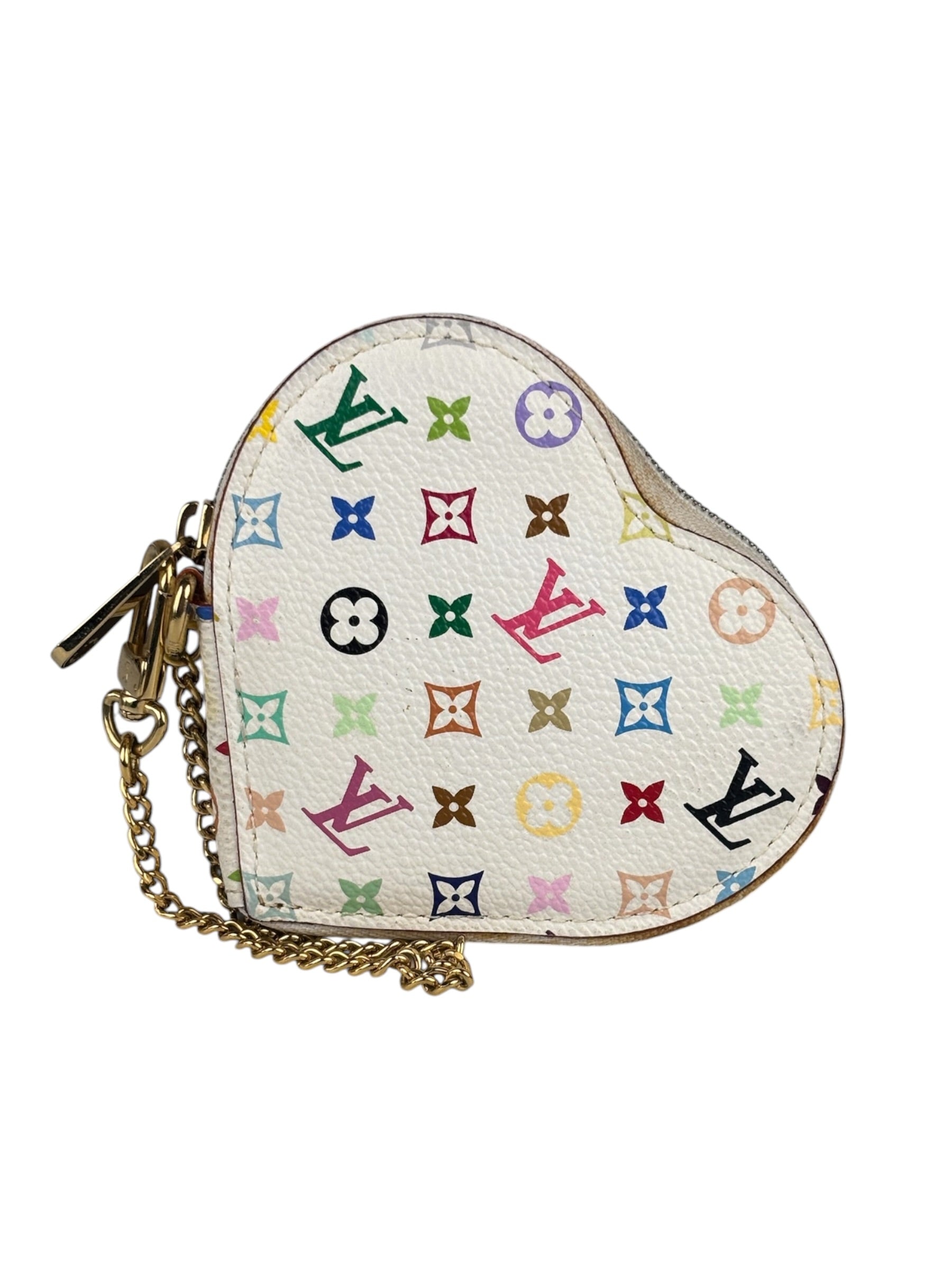 Louis Vuitton Canvas Monogram Multicolore Coeur Heart Coin Pouch