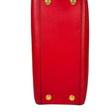 Louis Vuitton Red Leather City Steamer Handbag MM