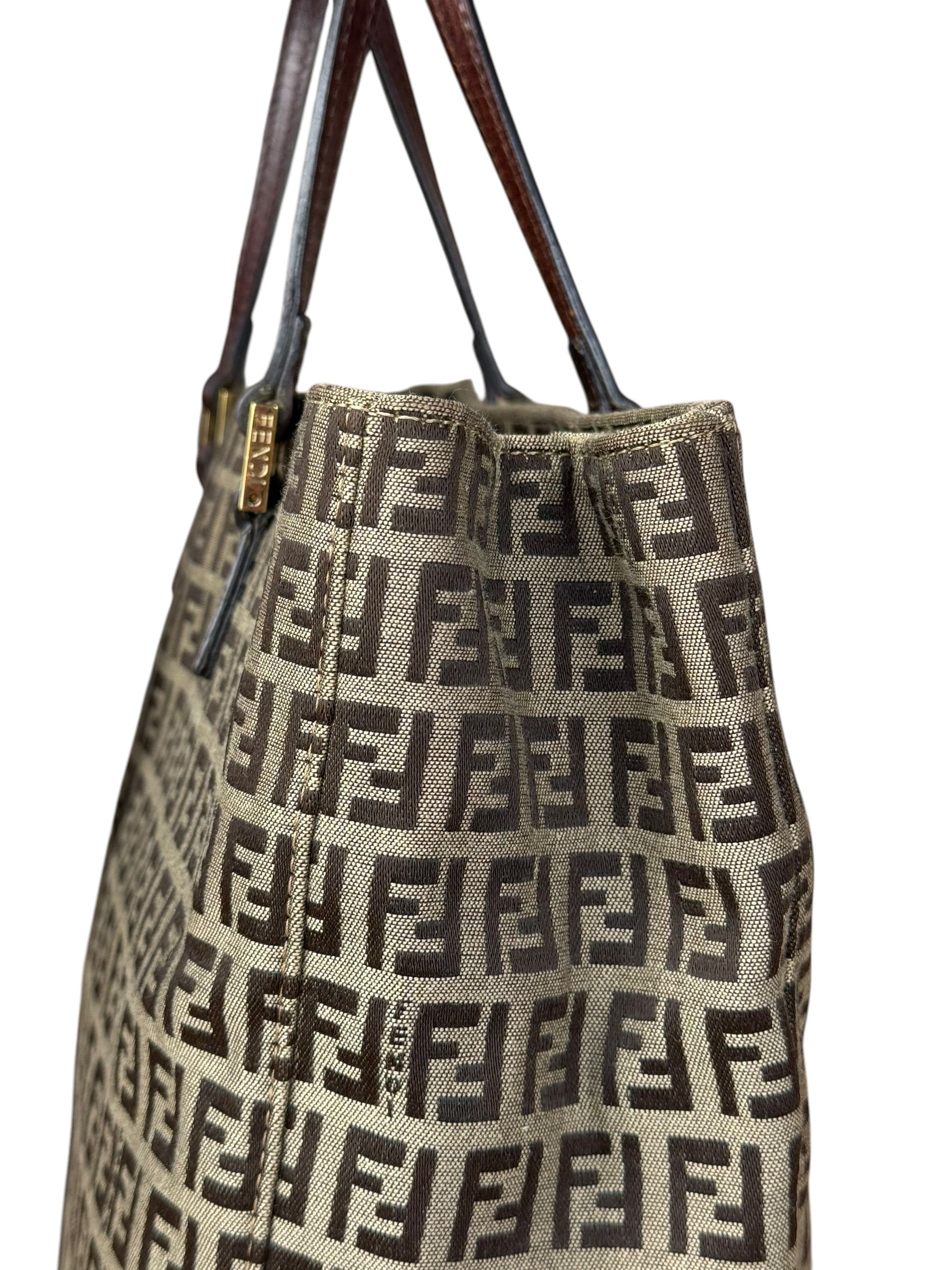 Fendi FF Canvas Top Handle Tote