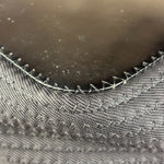 Gucci Vintage Black Ribbed Bamboo Top Handle Bag