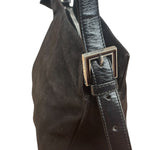 Fendi Vintage Black Mamma Baguette Shoulder Bag