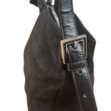 Fendi Vintage Black Mamma Baguette Shoulder Bag