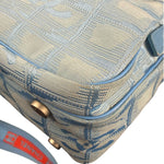 Chanel Blue CC Travel Line Tote Two-Way Bag