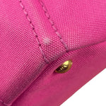 Prada Pink Canvas Canapa Hand Bag