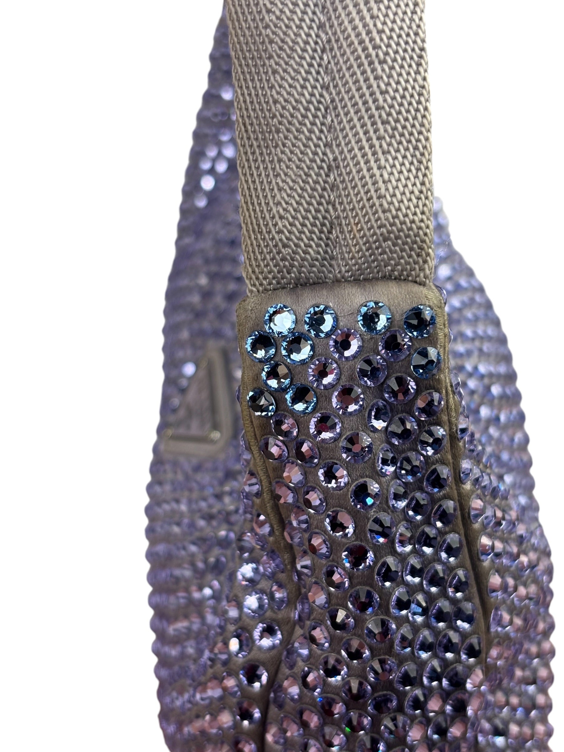 Prada Purple Crystal Re-Edition Pochette