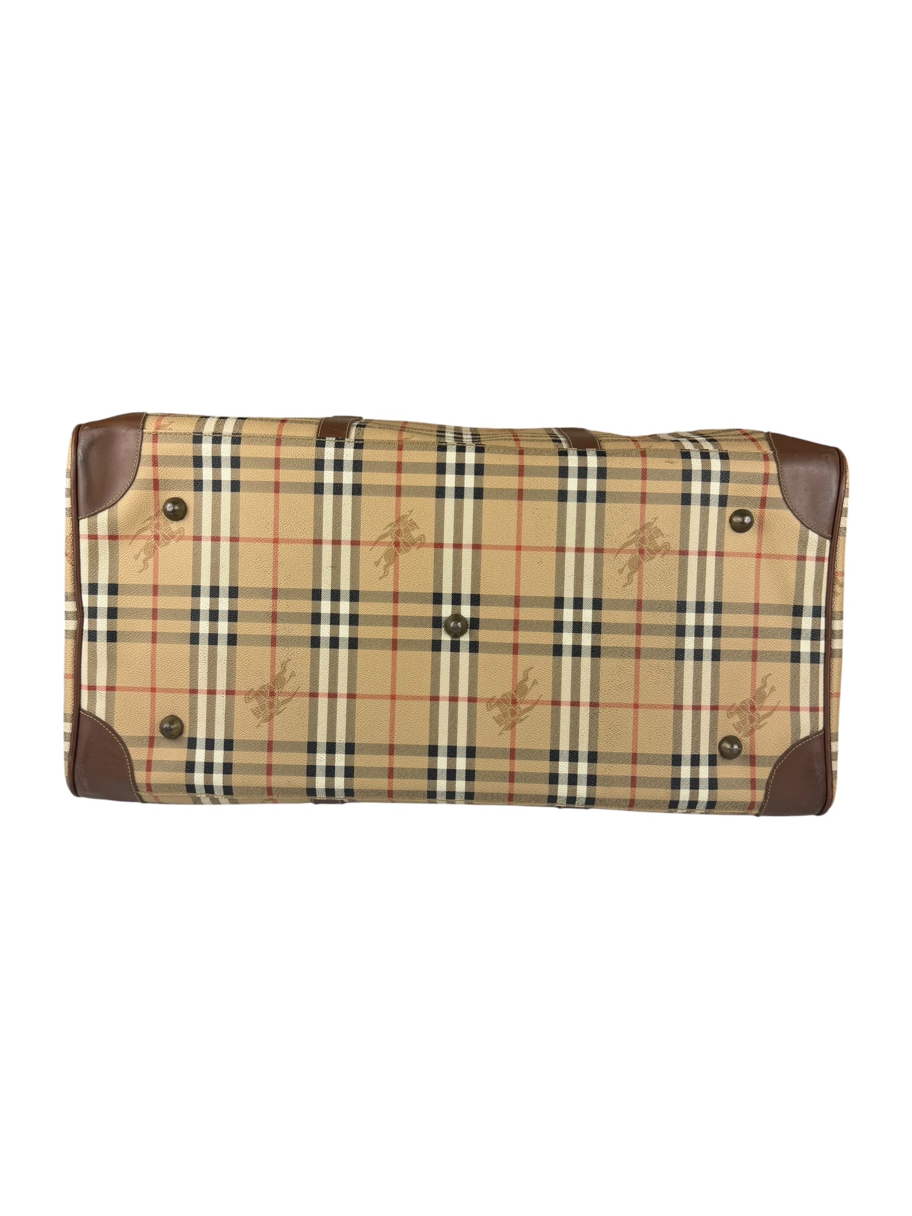 Burberry Vintage House Check Duffel Bag