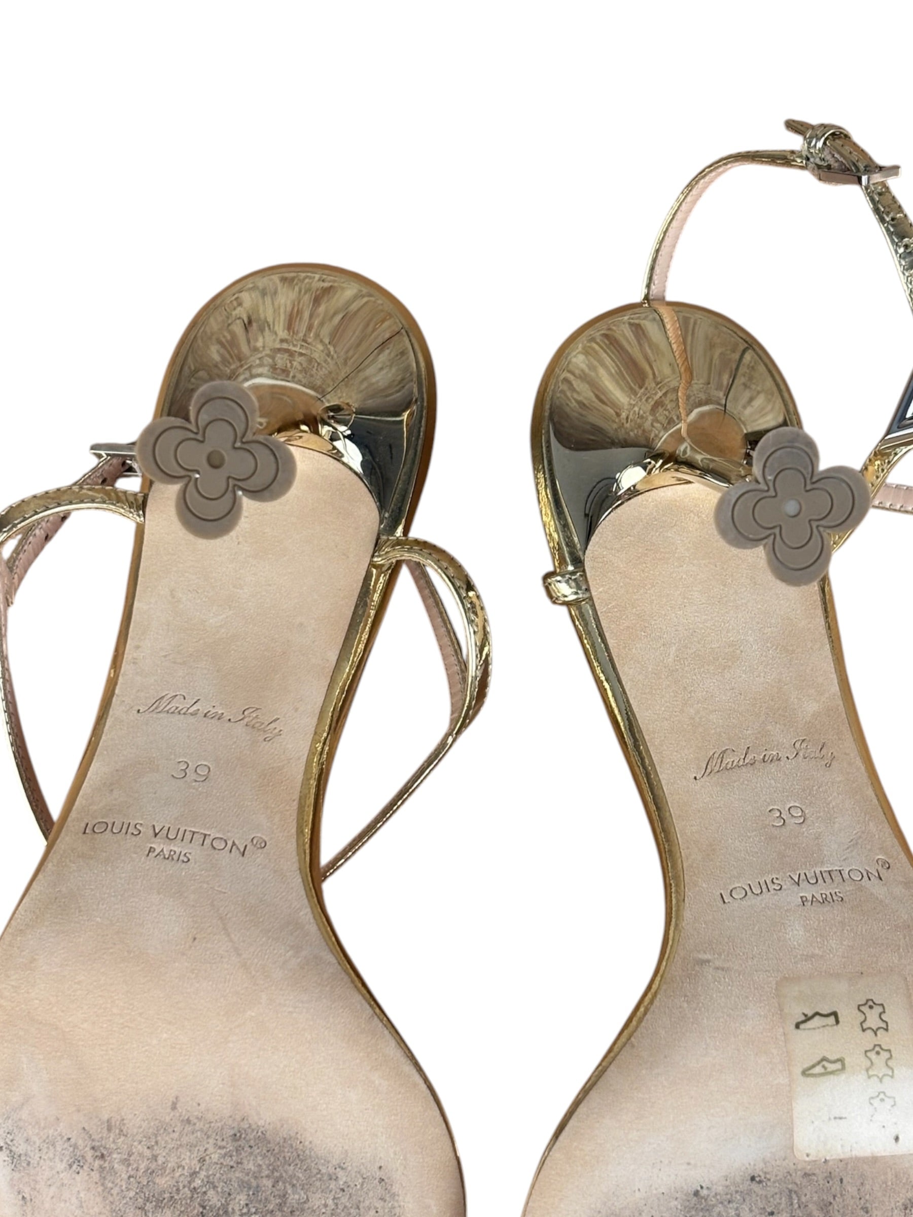 Louis Vuitton Gold Blossom Sandals
