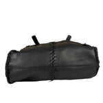 Bottega Veneta Black Intrecciato Fringe Shoulder Bag