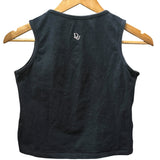 Christian Dior Black Rhinestone J'adore Dior Cotton Tank Top