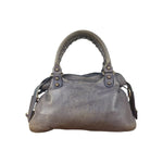 Balenciaga Vintage Distressed Purple Leather City Bag