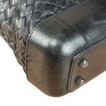 Bottega Veneta Black Intrecciato weave Shoulder bag