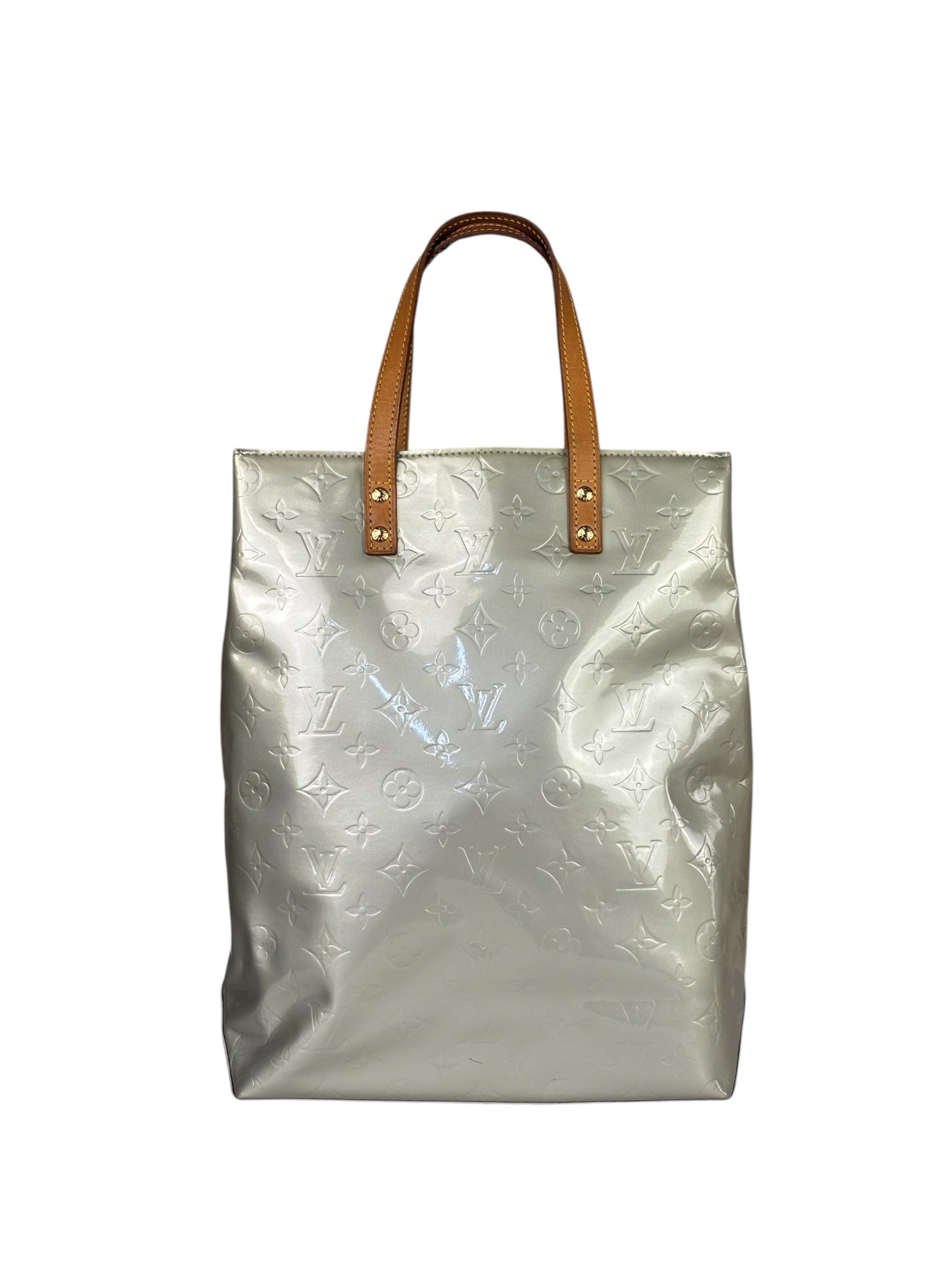 Louis Vuitton Sea Green Monogram Vernis Reade Tote Bag MM