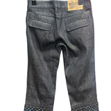 Louis Vuitton Grey Denim Cropped Pants