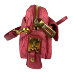 Prada Pink Leather Trim/Synthetic Tessuto Camera Bag